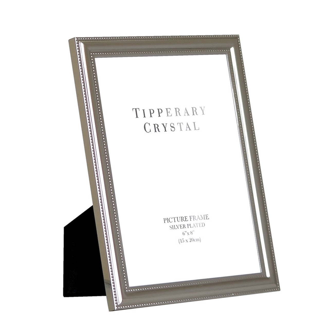 Fab Gifts | Tipperary Crystal Beaded Edge Silver Frame 6x8" by Weirs of Baggot Street