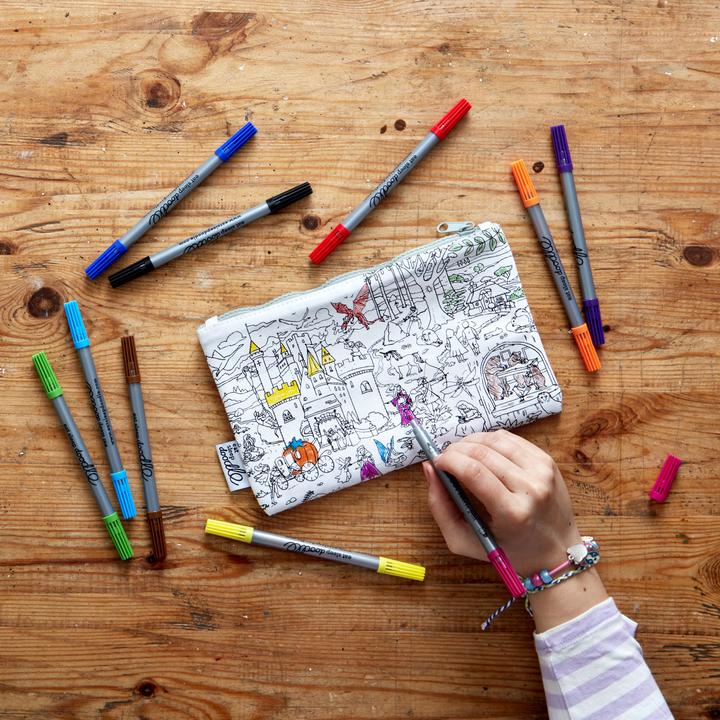 Eat Sleep Doodle Fairytale & Legends Pencil Case - Colour in & Learn