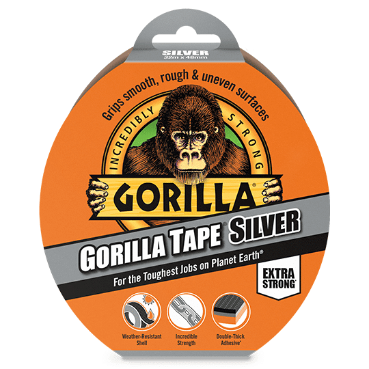 Adhesives | Gorilla Glue Tape Silver by Weirs of Baggot St