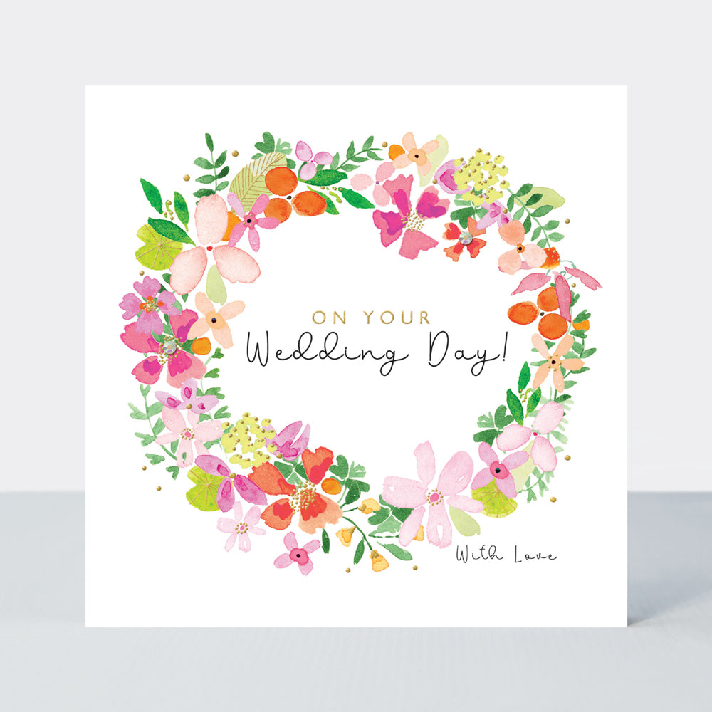 Greeting Card - Rachel Ellen Blossom - Wedding Day Flower Crown Card by Weirs of Baggot Street