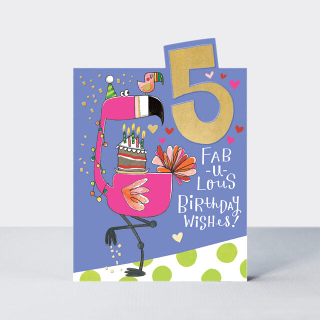 Greeting Card | Rachel Ellen Birthday Girl Flamingo Card by Weirs of Baggot Street