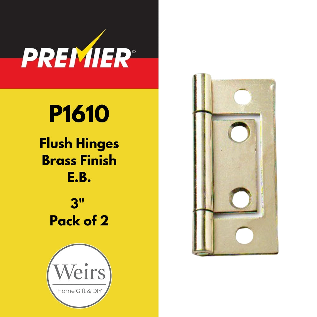 Hinges | Premier Flush E.B Hinges 3" by Weirs of Baggot Street