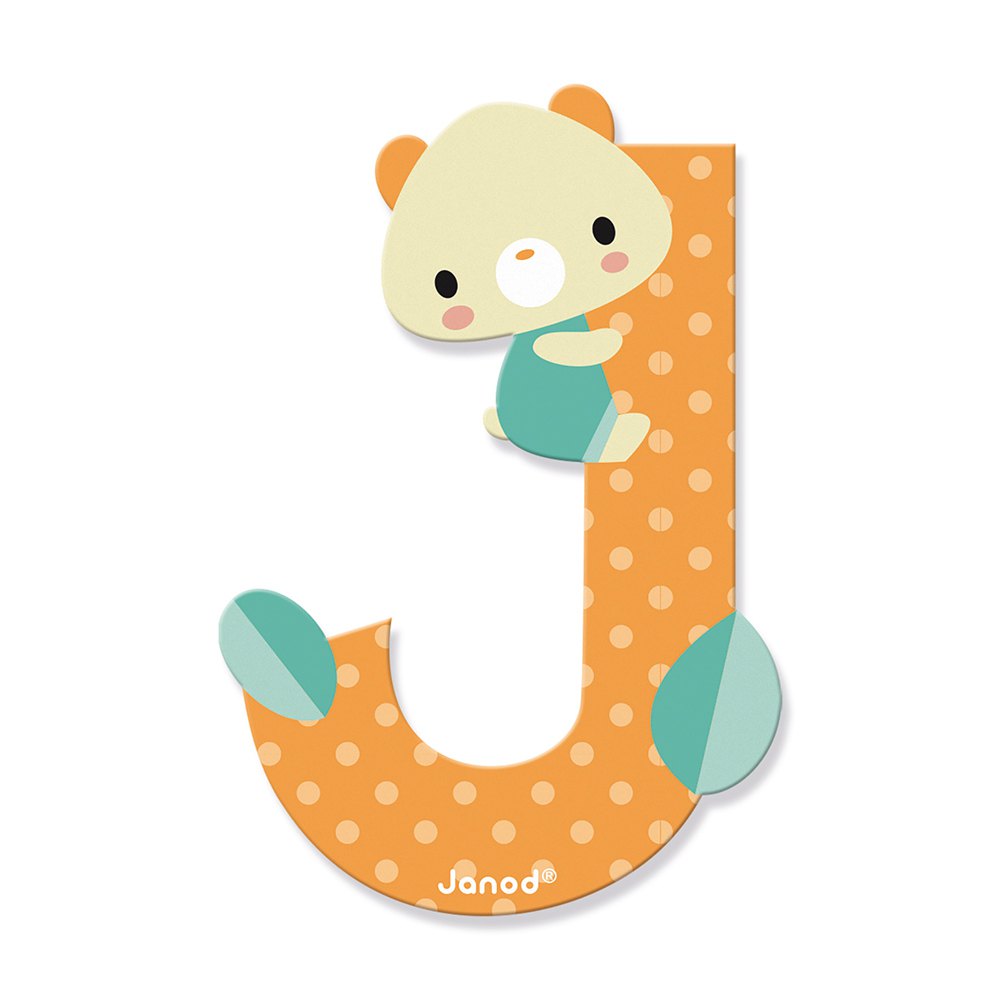 Bubs & Kids | Janod Wooden Letter Pure J by Weirs of Baggot Street