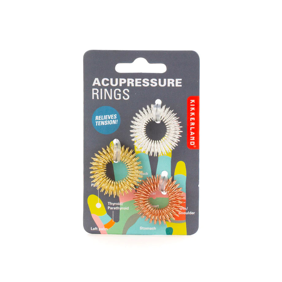 Fab Gifts | Kikkerland Acupressure Massage Rings by Weirs of Baggot St