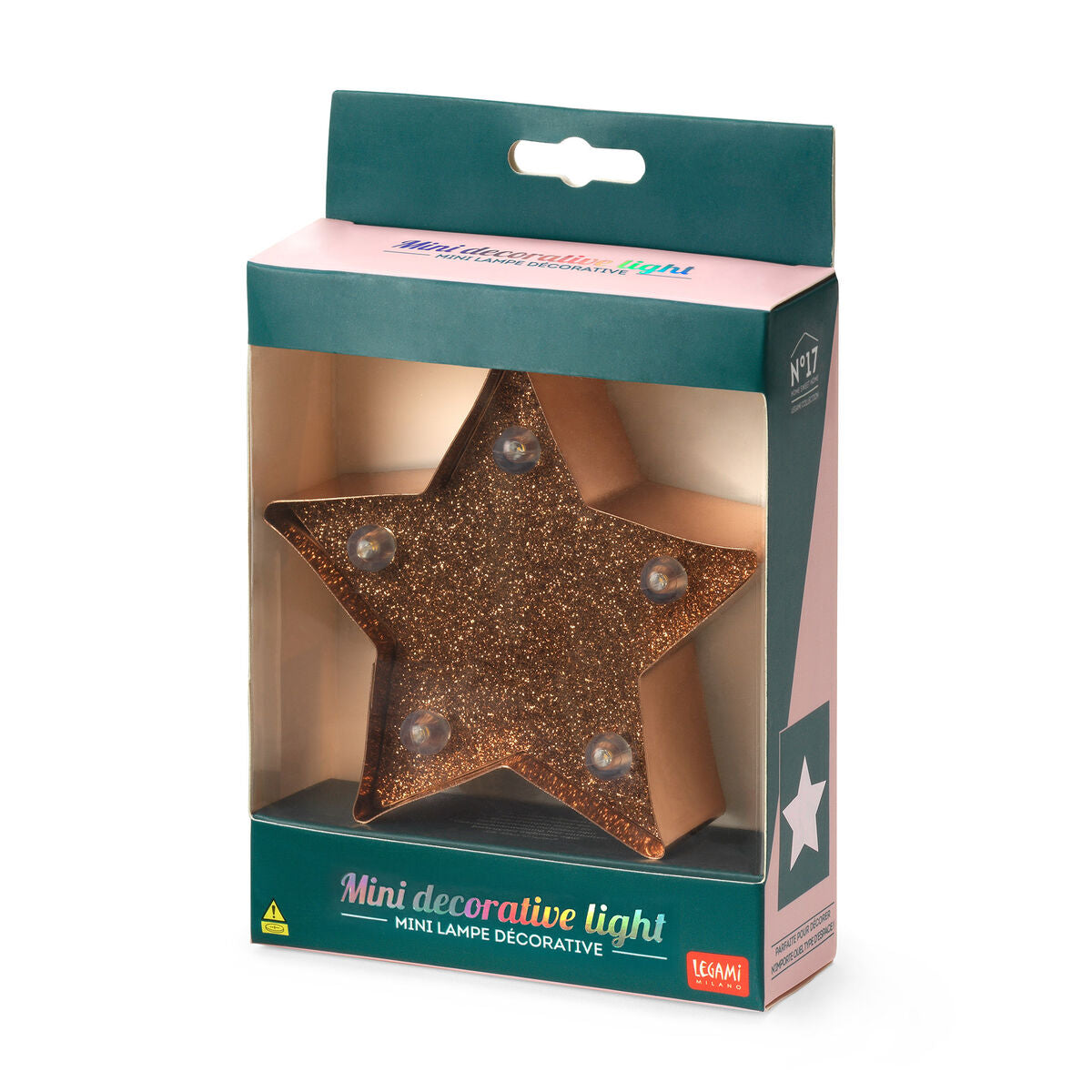 Fab Gifts | Legami Mini Lights Star With Glitter by Weirs of Baggot Street