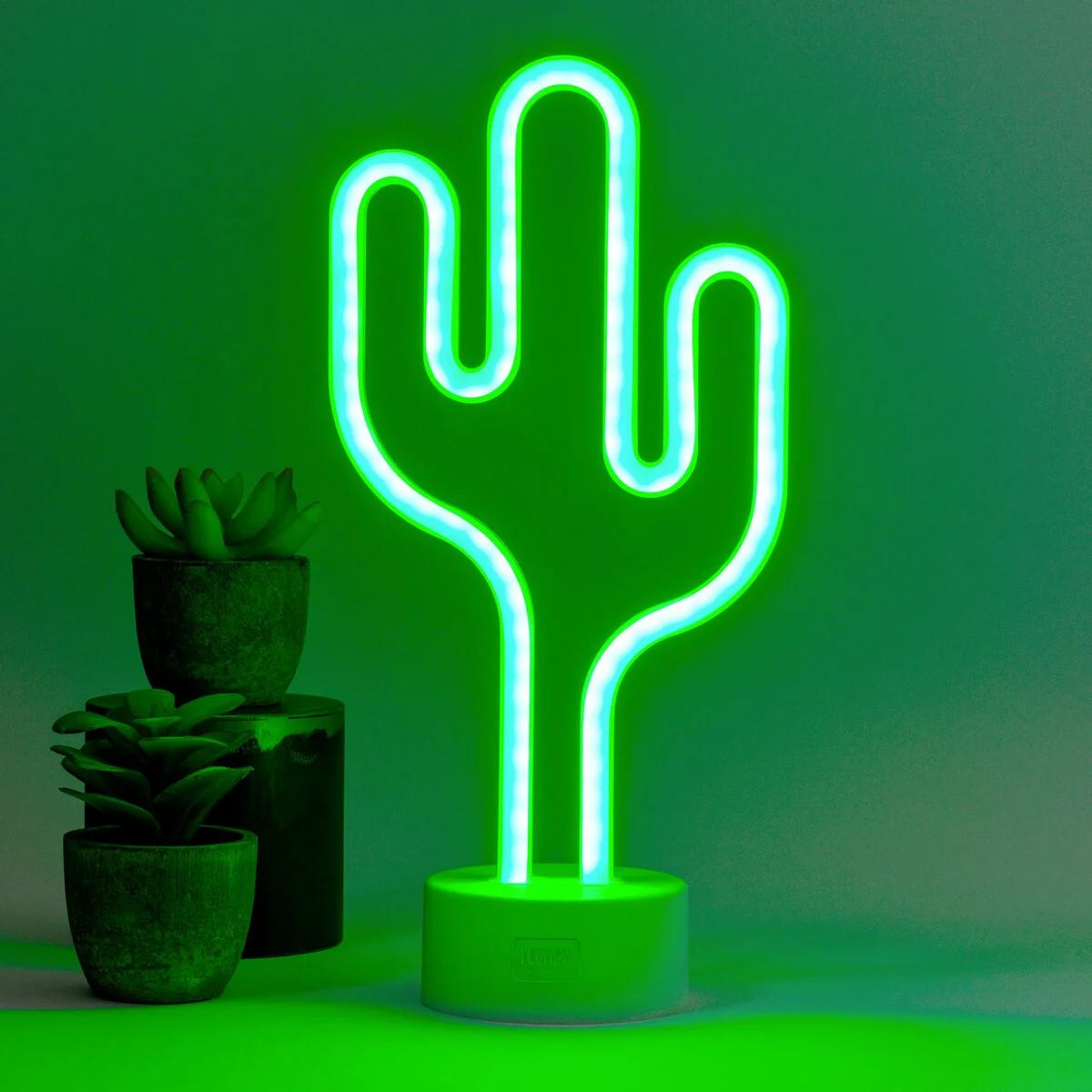 Fab Gifts | Legami Neon LED Sign Cactus by Weirs of Baggot Street