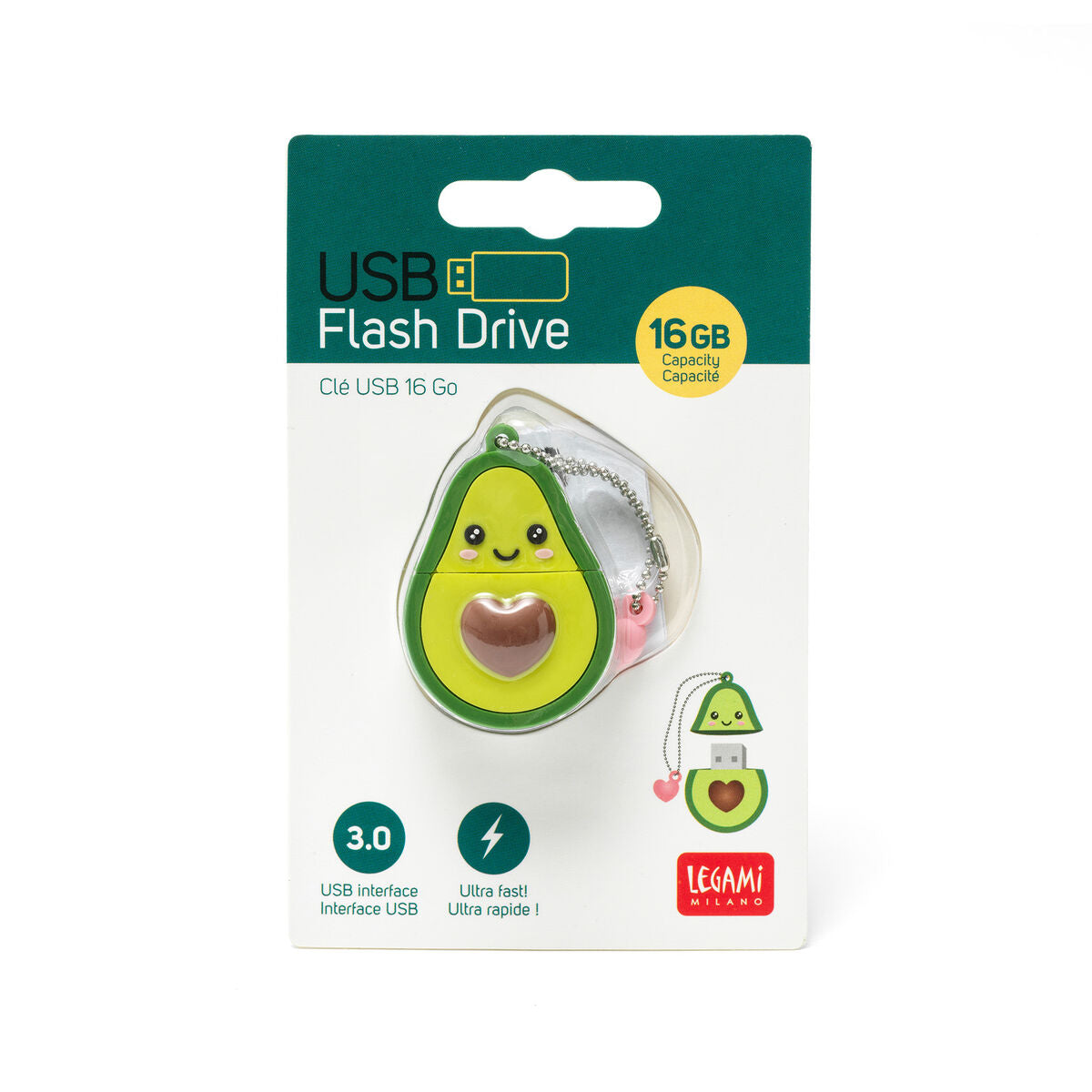 Tech | Legami 16GB USB Flash Drive - Avocado by Weirs of Baggot St