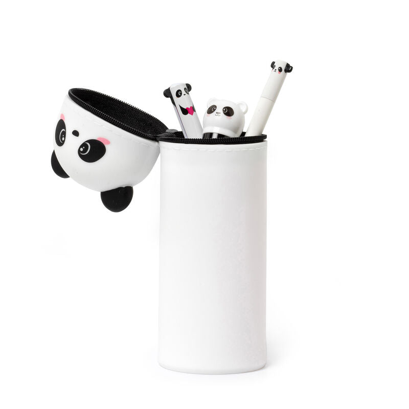 Back to School | Legami 2-In-1 Silicone Pencil Case - Panda by Weirs of Baggot St