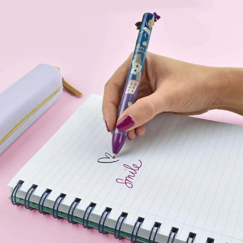 Fab Gifts | Legami Click&Clack Two Color Pen- Alice by Weirs of Baggot Street