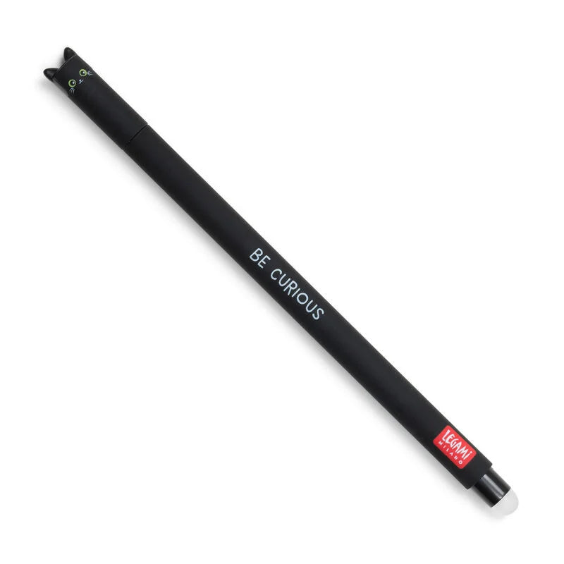 Fabulous Gifts Legami Stationery Legami Erasable Gel Pen Kitty Black by Weirs of Baggot Street