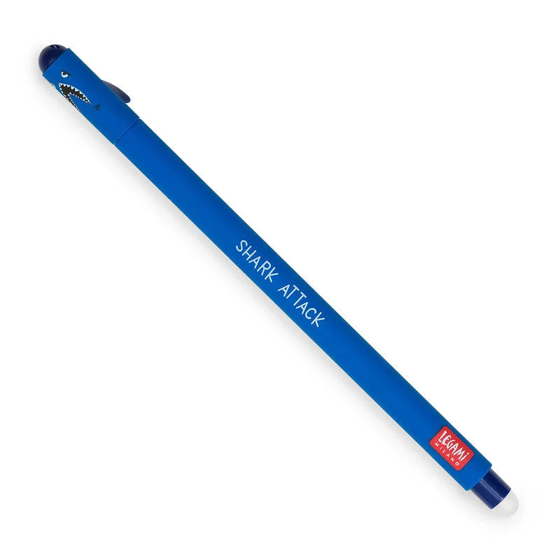 Fabulous Gifts Legami Stationery Legami Erasable Gel Pen Shark Blue by Weirs of Baggot Street