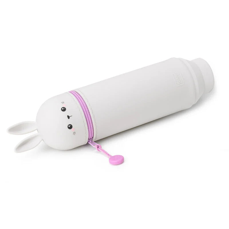 Fab Gifts | Legami Kawaii  2-In-1 Soft Silicone Pencil Case - Bunny by Weirs of Baggot Street