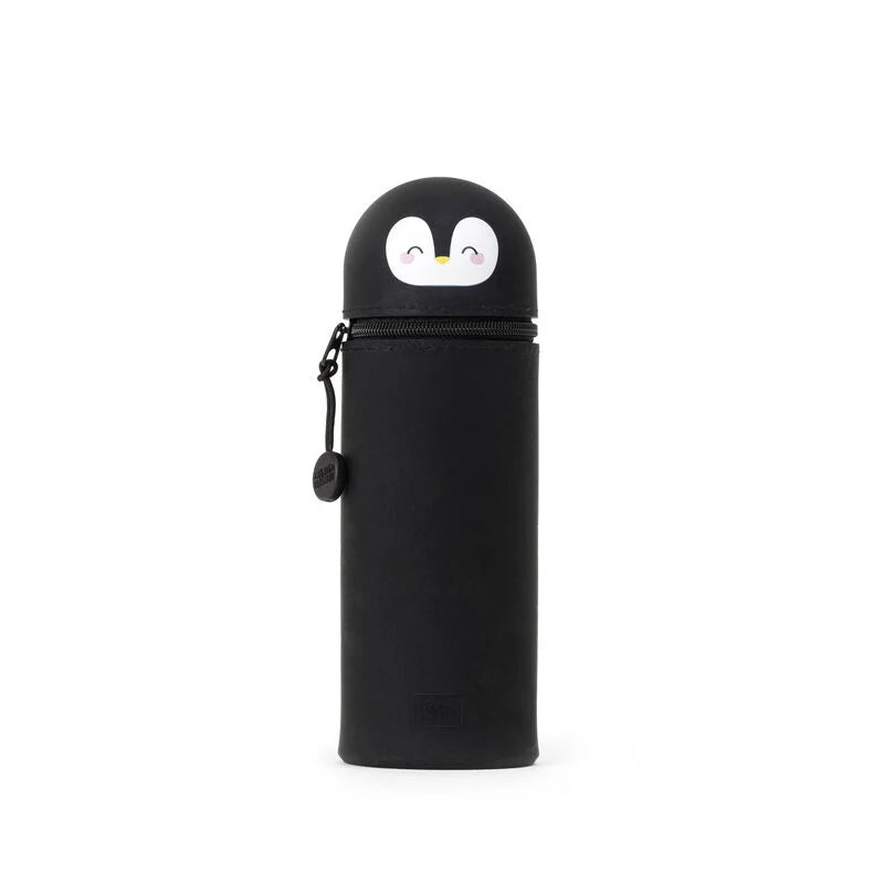Fab Gifts | Legami Kawaii  2-In-1 Soft Silicone Pencil Case - Penguin by Weirs of Baggot Street