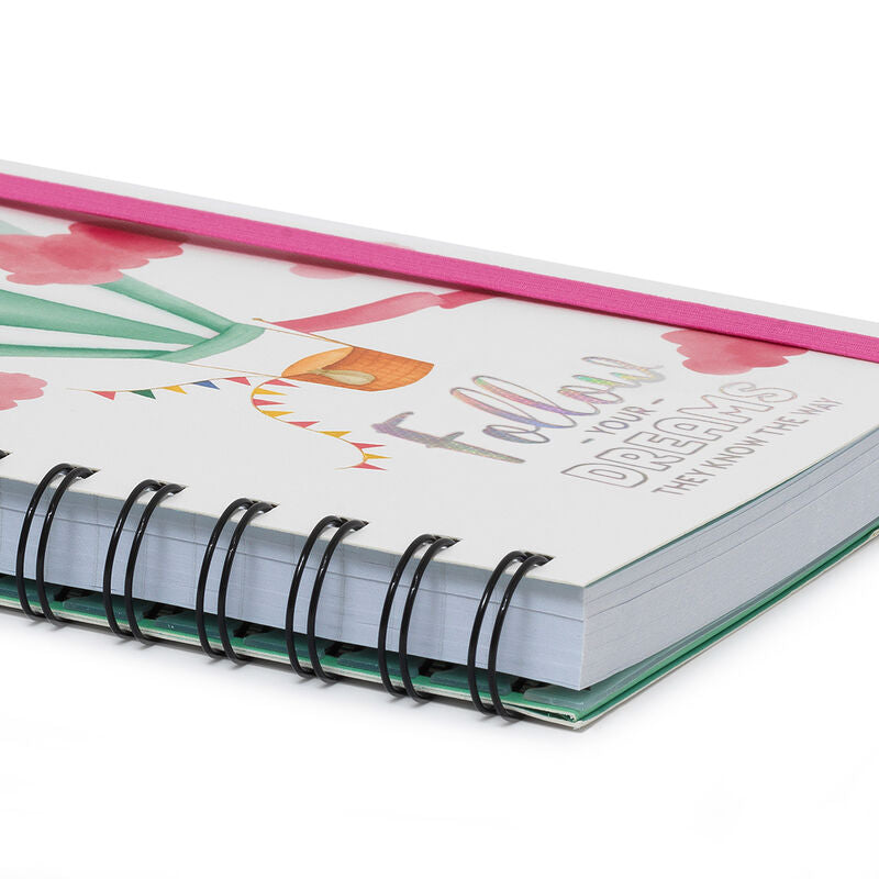 Back to School | Legami Large Spiral Notebook Air Balloon Weirs of Baggot St