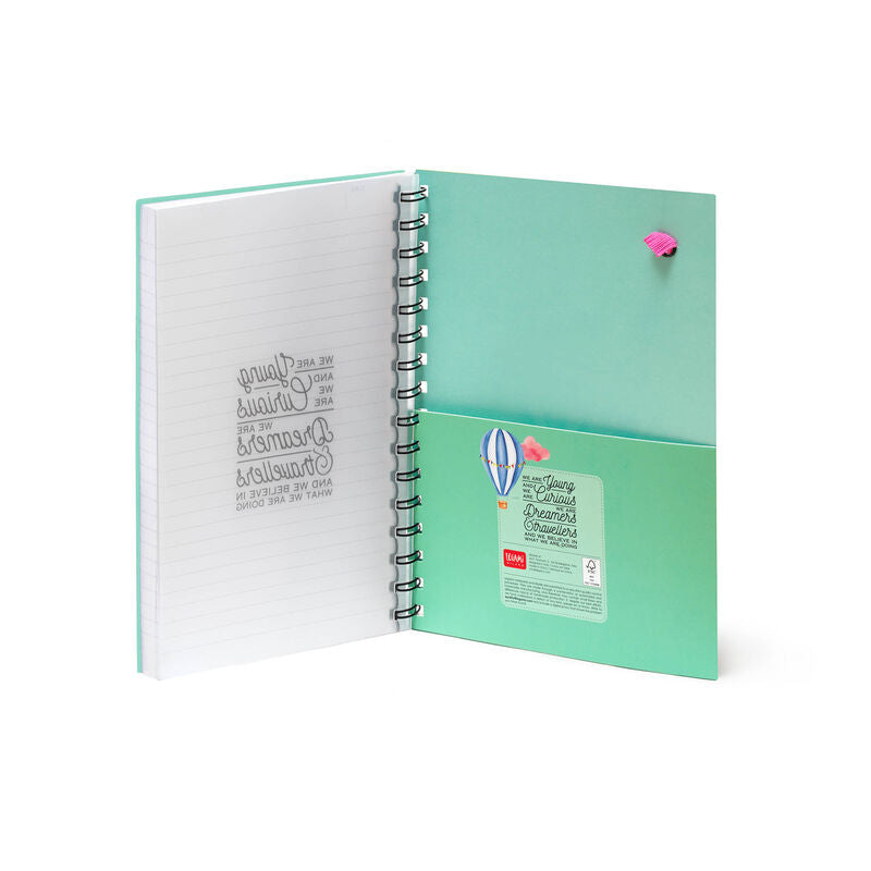 Back to School | Legami Large Spiral Notebook Air Balloon Weirs of Baggot St