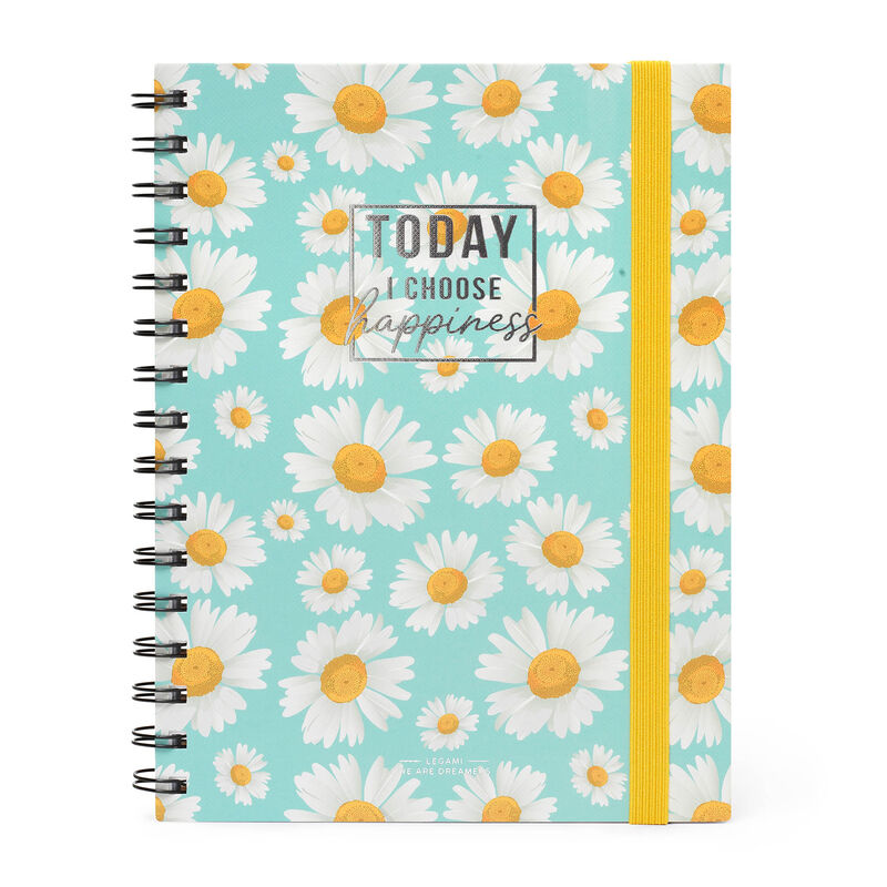 Back to School | Legami Large Spiral Notebook Daisy Weirs of Baggot St