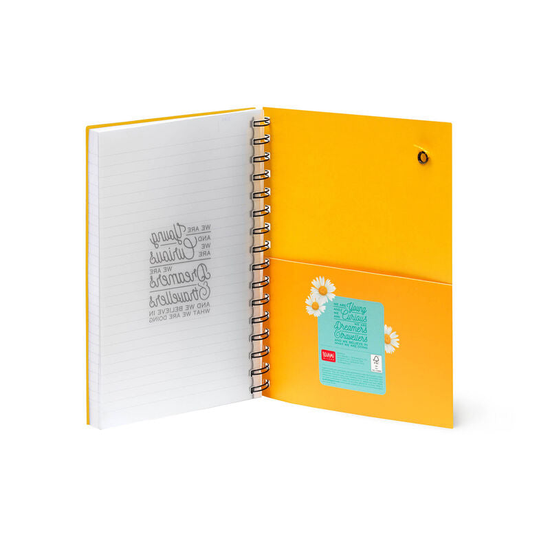 Back to School | Legami Large Spiral Notebook Daisy Weirs of Baggot St