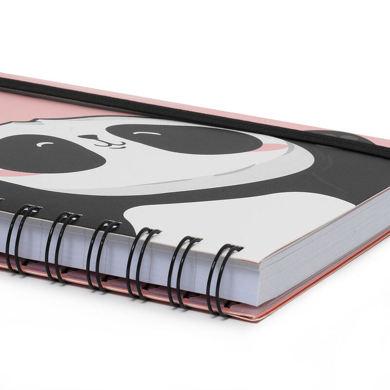 Back to School | Legami Large Spiral Notebook Panda Weirs of Baggot St