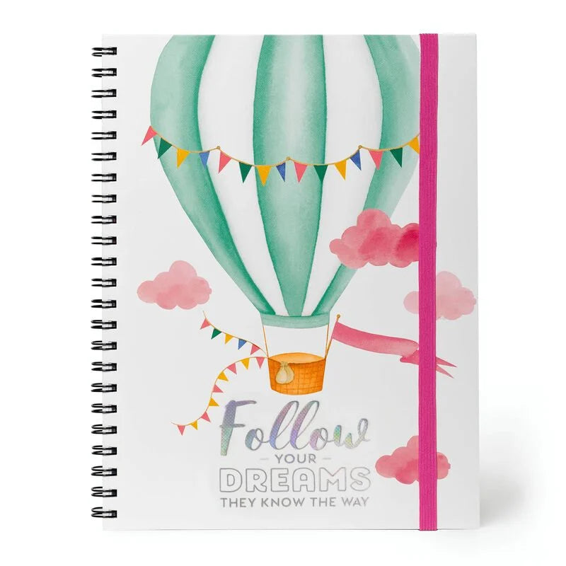 Back to School | Legami Maxi Trio Spiral Notebook Air Balloon by Weirs of Baggot St