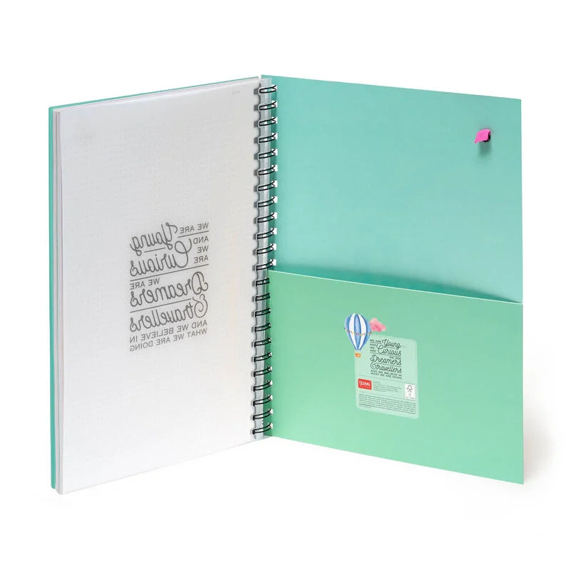 Back to School | Legami Maxi Trio Spiral Notebook Air Balloon by Weirs of Baggot St