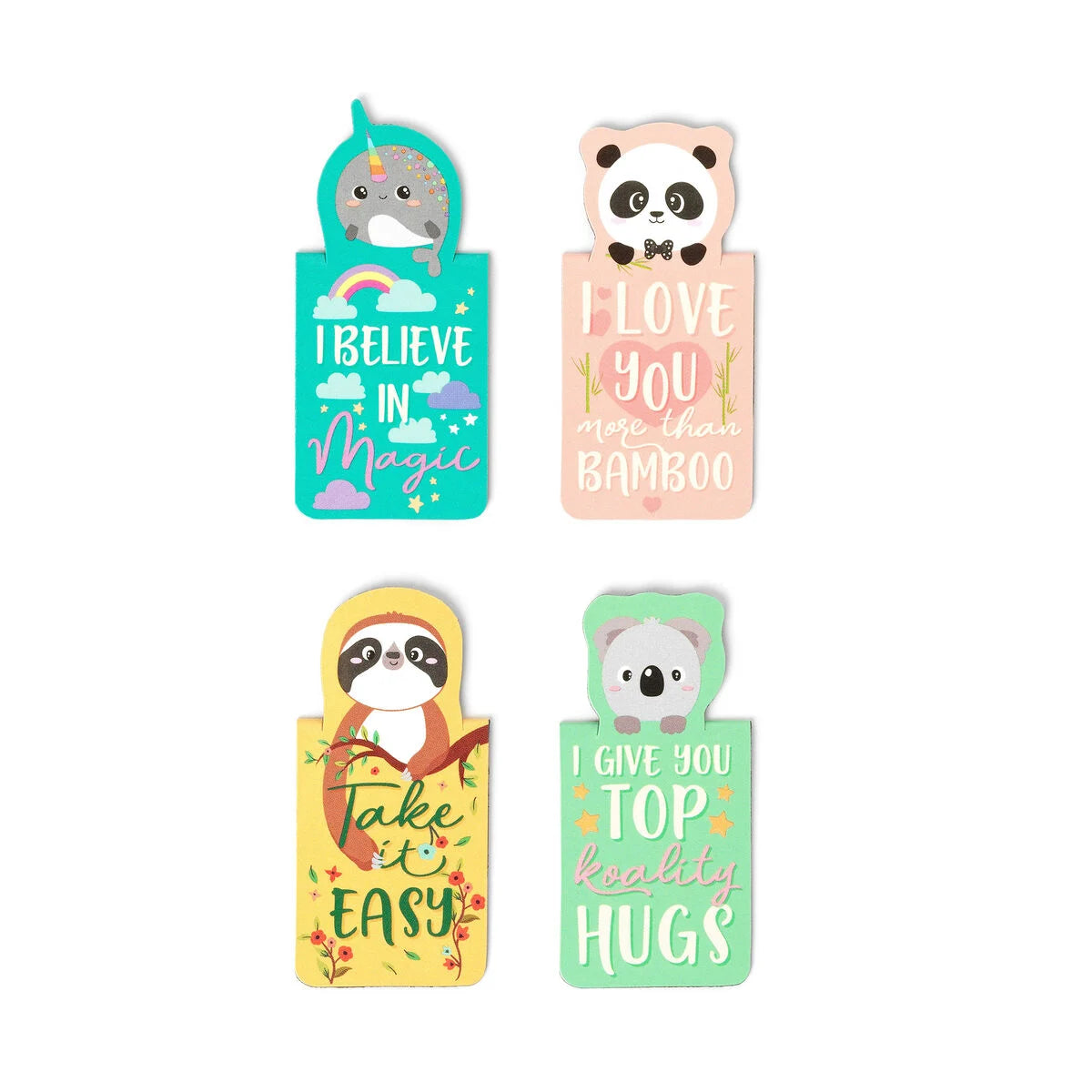 Back to School | Legami Set Of 4 Magnetic Bookmarks Animals by Weirs of Baggot St