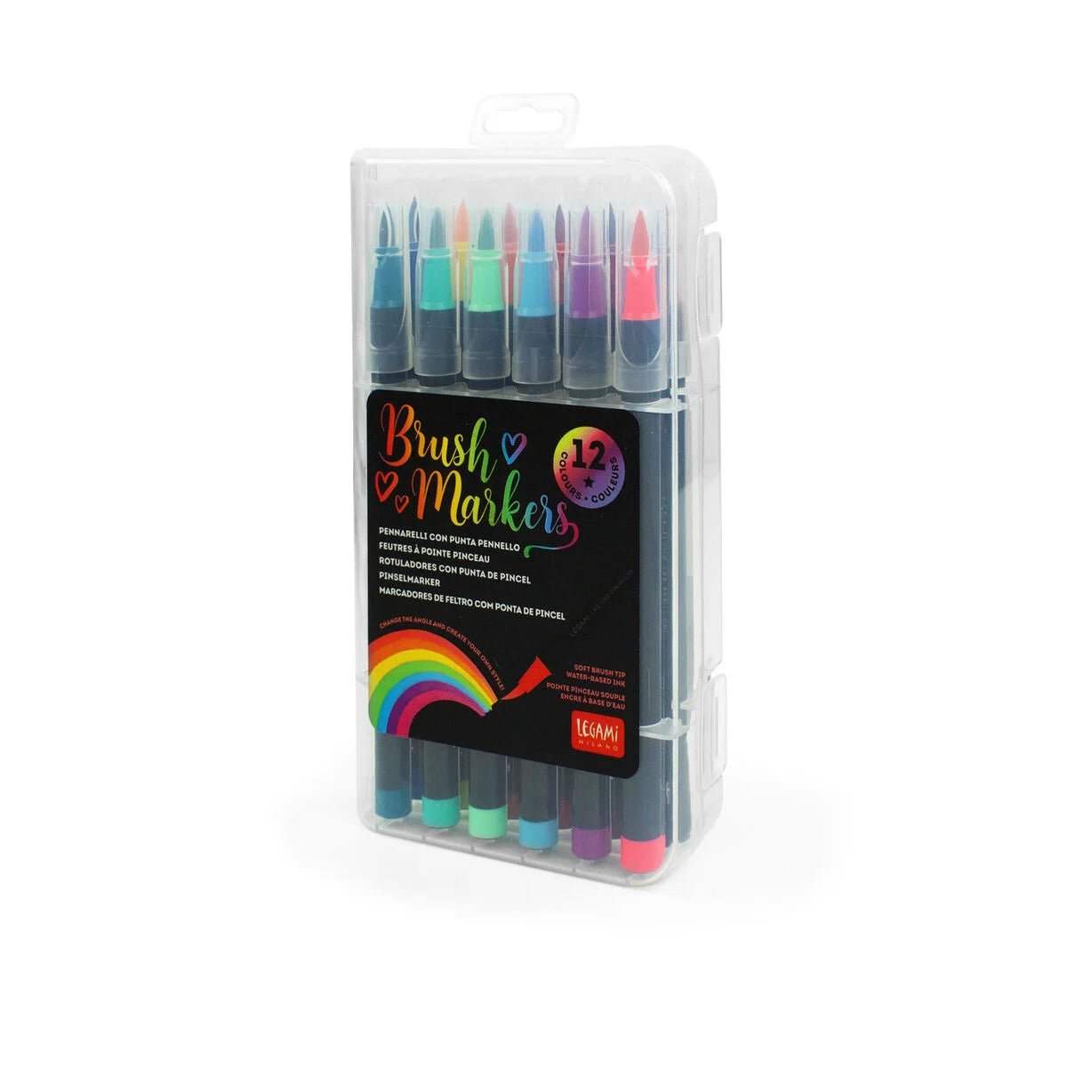 Back to School | Legami Set of 12 Brush Markers  by Weirs of Baggot St