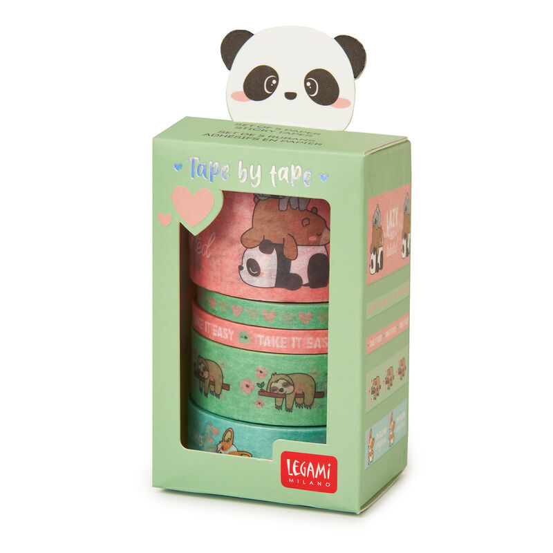 Legami Set of 5 Paper Sticky Tapes - Animals by Weirs of Baggot Street