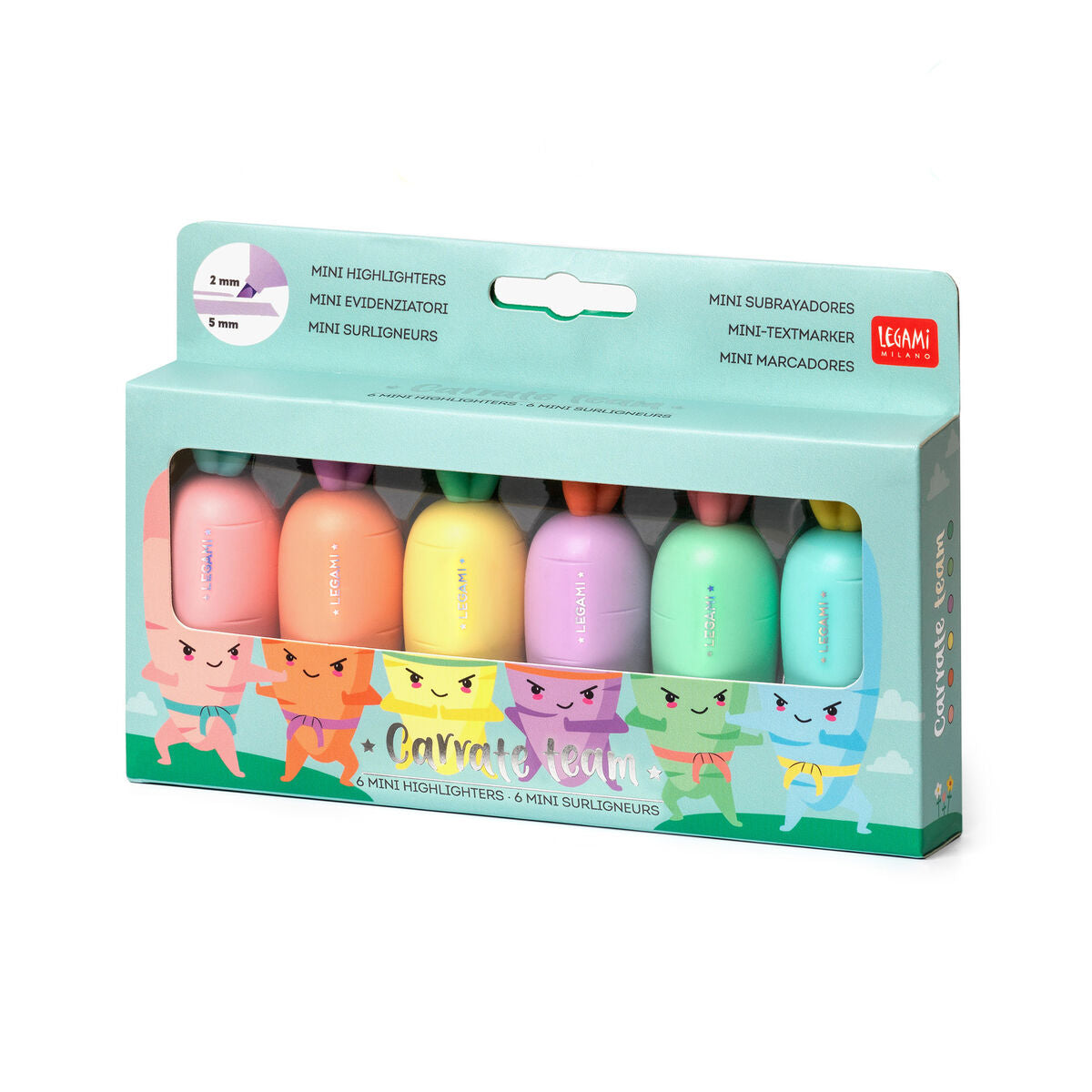 Back to School | Legami Mini Highlighters Carrot by Weirs of Baggot St