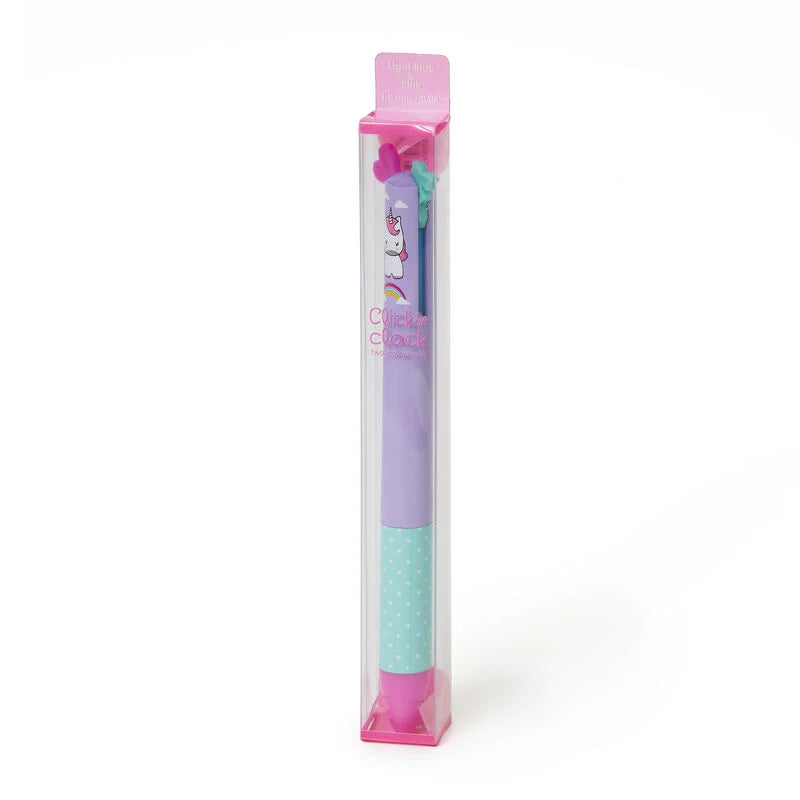 Back to School | Legami Two Colour Ballpoint Pen - Unicorn  by Weirs of Baggot St