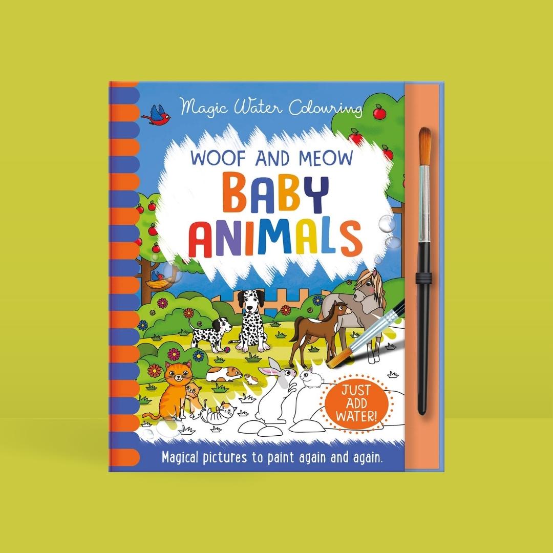 Magic Water Colouring - Woof and Meow Baby Animals - Little Bookworms by Weirs of Baggot Street