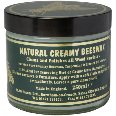 Cleaning | Natural Creamy Beeswax - Clear 250ml by Weirs of Baggot St