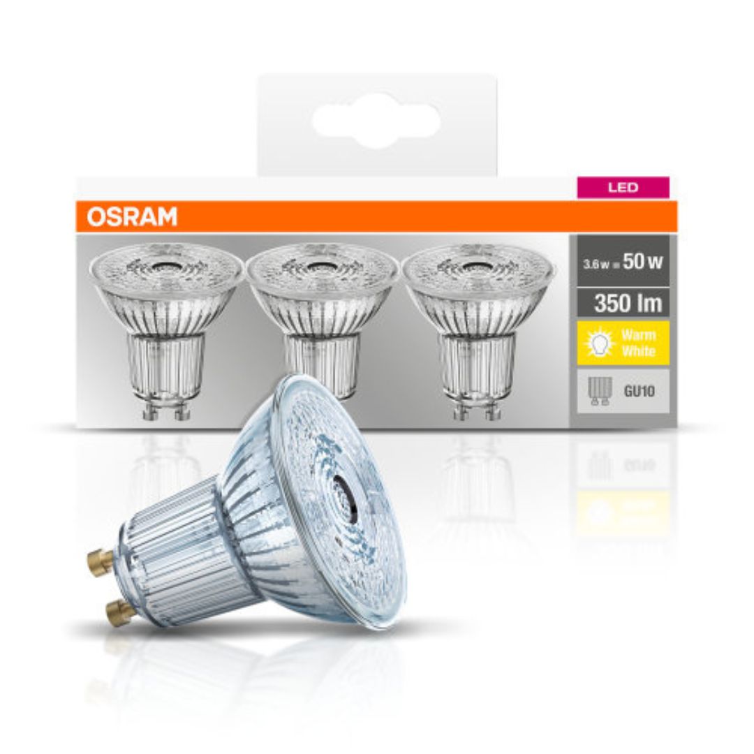 Osram LED Superstar Light Bulb - 50W (GU10) - 3 Pack