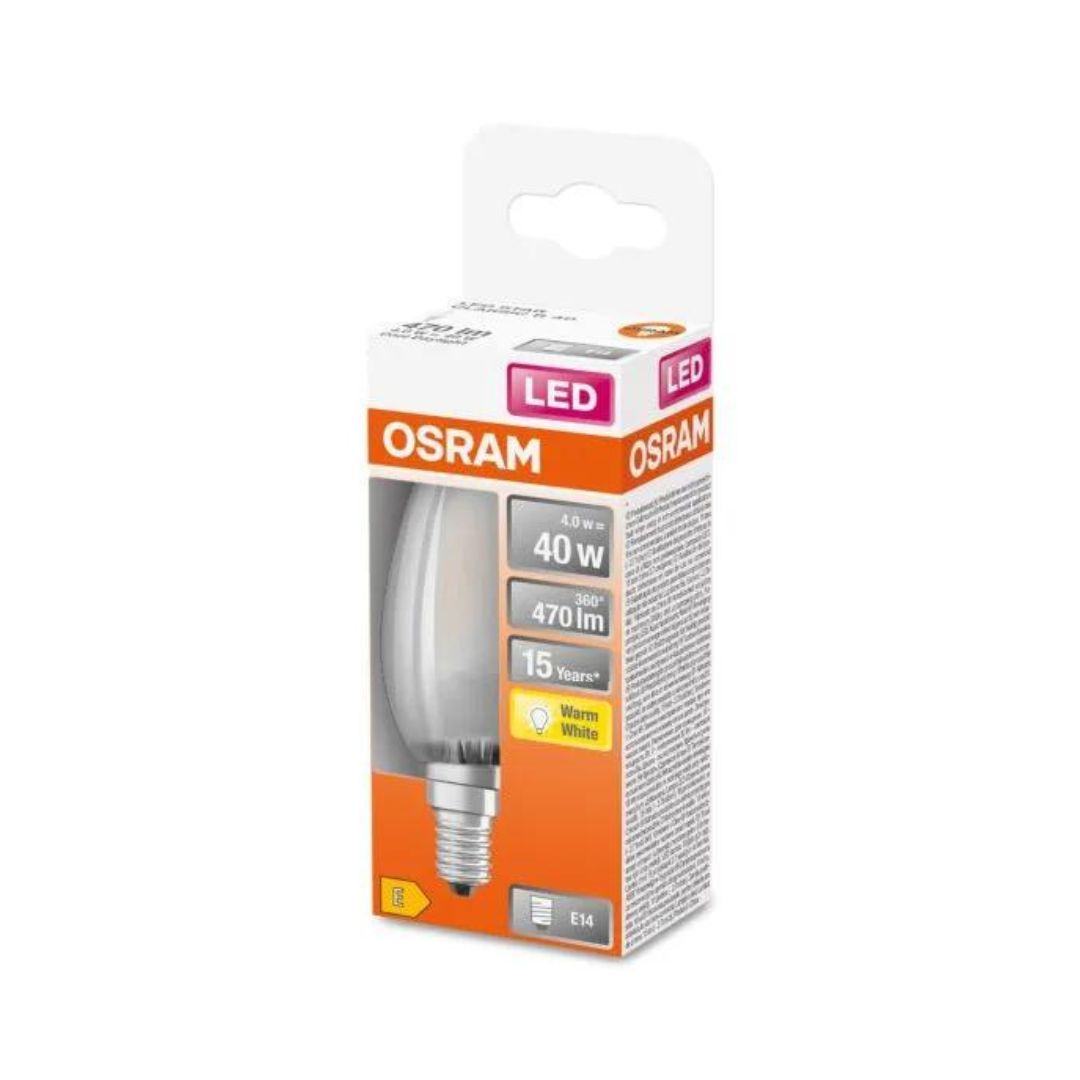Osram LED Candle Light Bulb - 40W (E14) Buy LED Lightbulbs in Ireland with Weirs of Baggot St