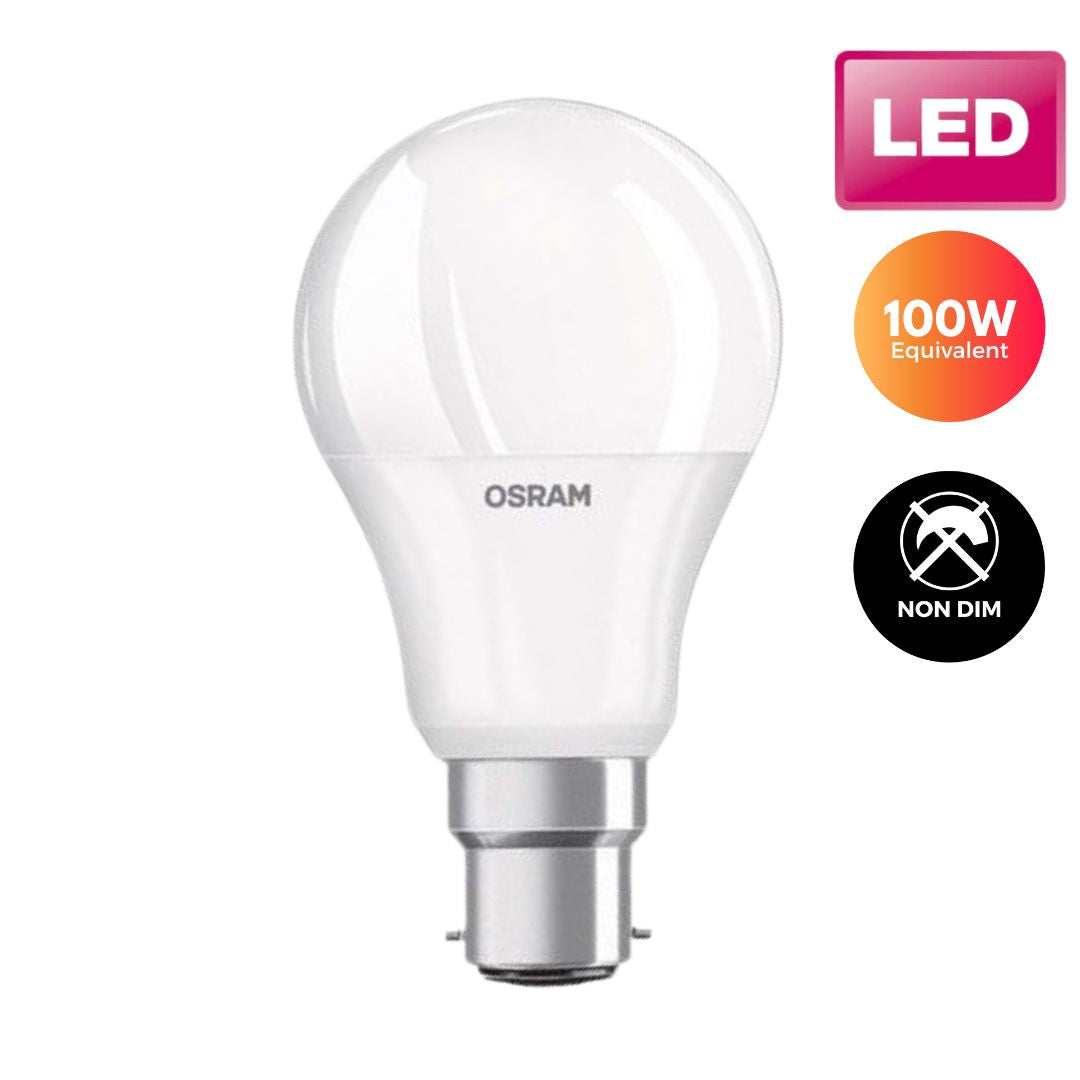Osram LED Light Bulb | GLS - Frosted 100W (B22d) by Weirs of Baggot St