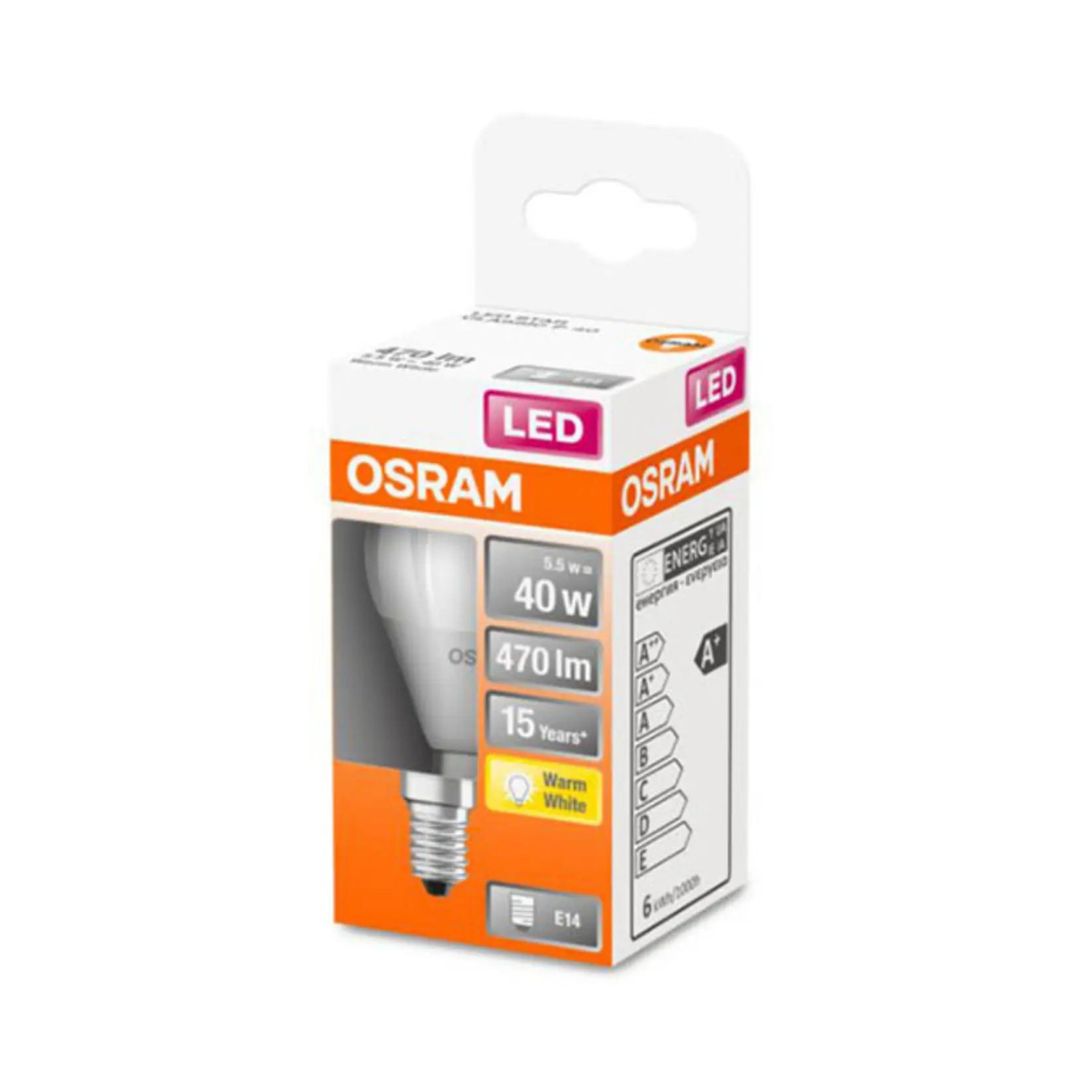 Osram LED Golfball Light Bulb - Frosted 40W (E14) Buy LED Light bulbs Online in Ireland with Weirs of Baggot St (3)
