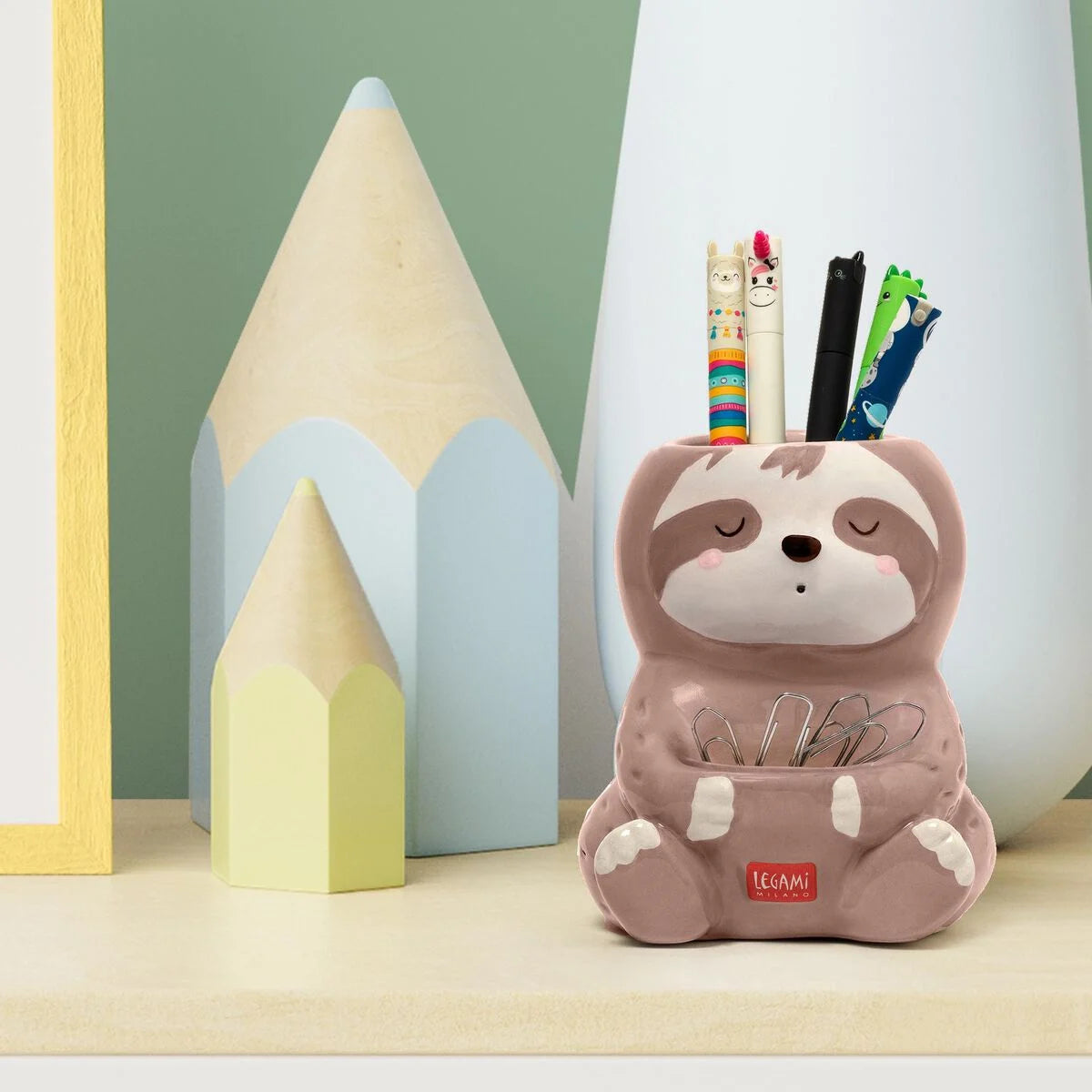 Fab Gifts | Legami Ceramic Pen Holder Sloth by Weirs of Baggot Street