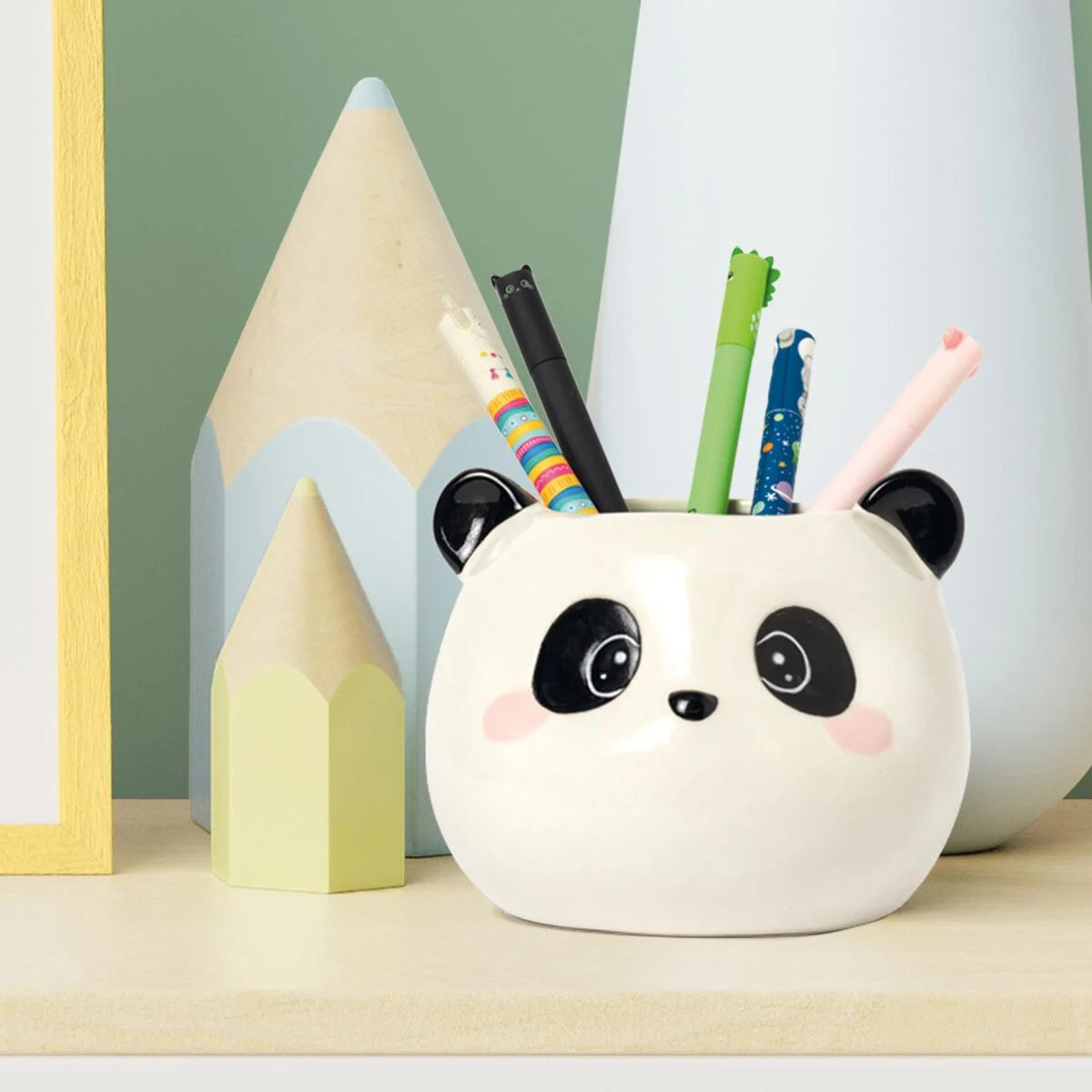 Fab Gifts | Legami Ceramic Pen Holder Panda by Weirs of Baggot Street