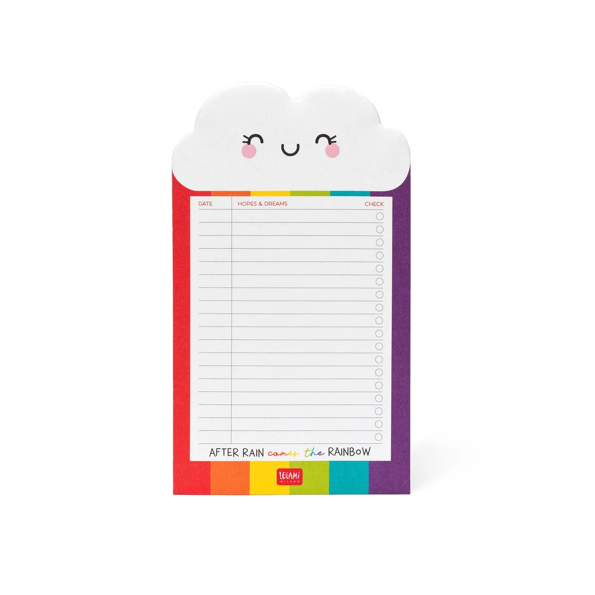 Fab Gifts | Legami Paper Thoughts Notepad Rainbow by Weirs of Baggot Street