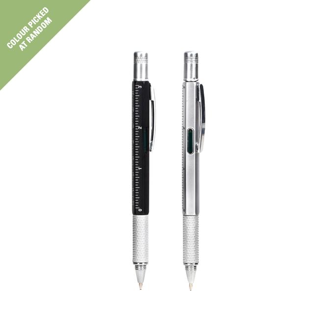 Kikkerland - Pen Multi Tool Black and Silver