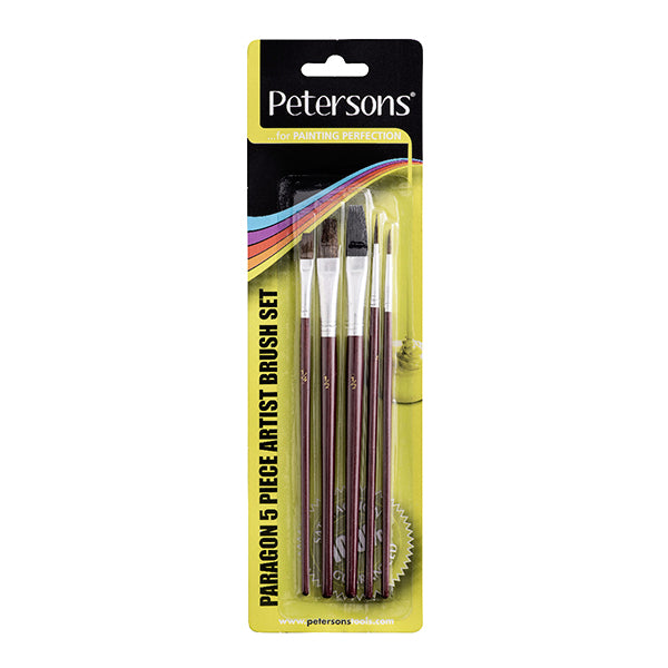 Paint & Decorating |Petersons 5 Piece Artist Brush Set by Weirs of Baggot St