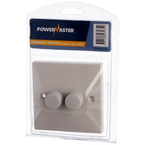 Switches & Sockets| Powermaster 2 Gang 2 Way Dimmer by Weirs of Baggot St
