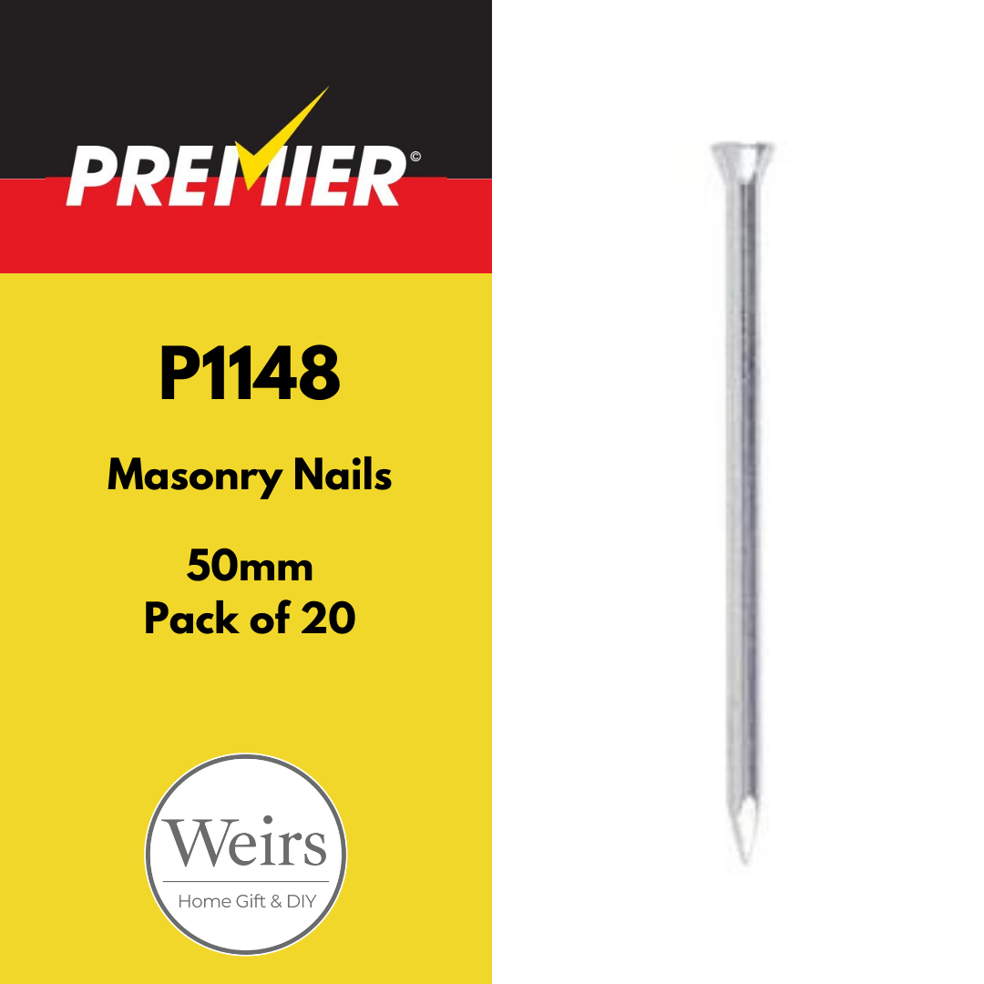 Nails | Premier Masonry Nails - 50mm by Weirs of Baggot St