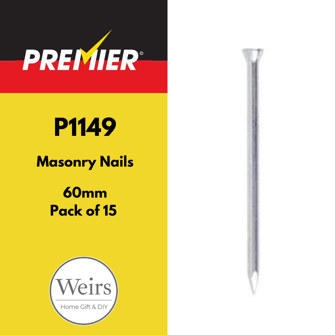 Nails | Premier Masonry Nails 60mm by Weirs of Baggot St