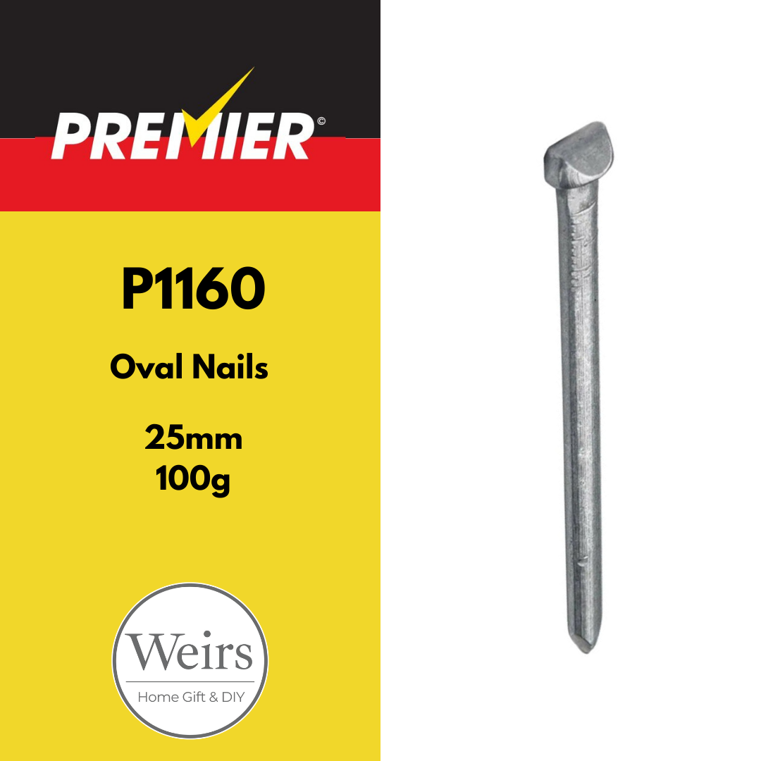Nails | Premier Oval Nails 25mm by Weirs of Baggot St