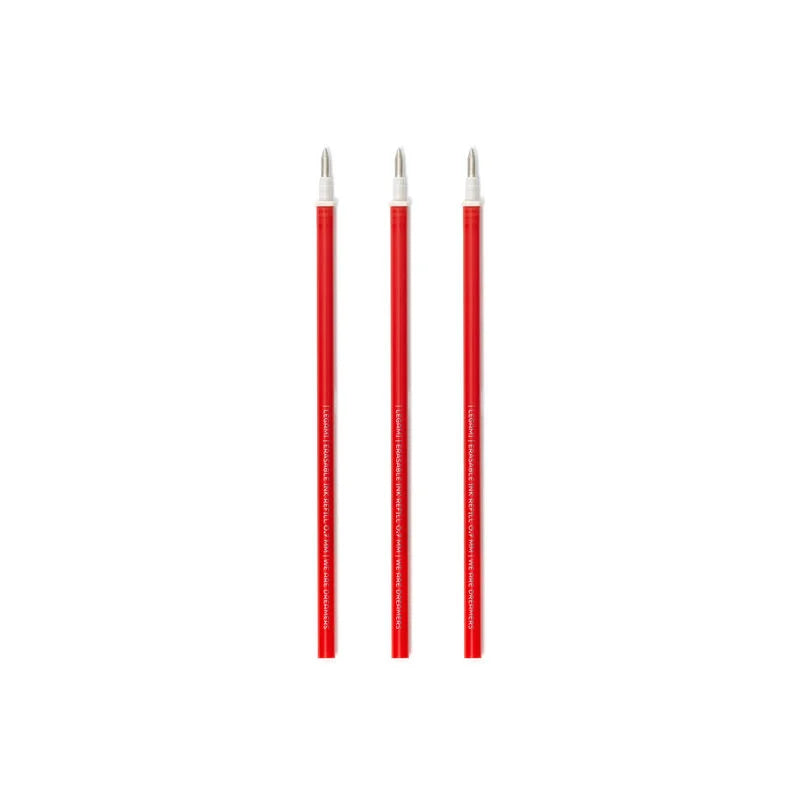 Stationery | Legami Refill Erasable Pen - Red 3pk by Weirs of Baggot St