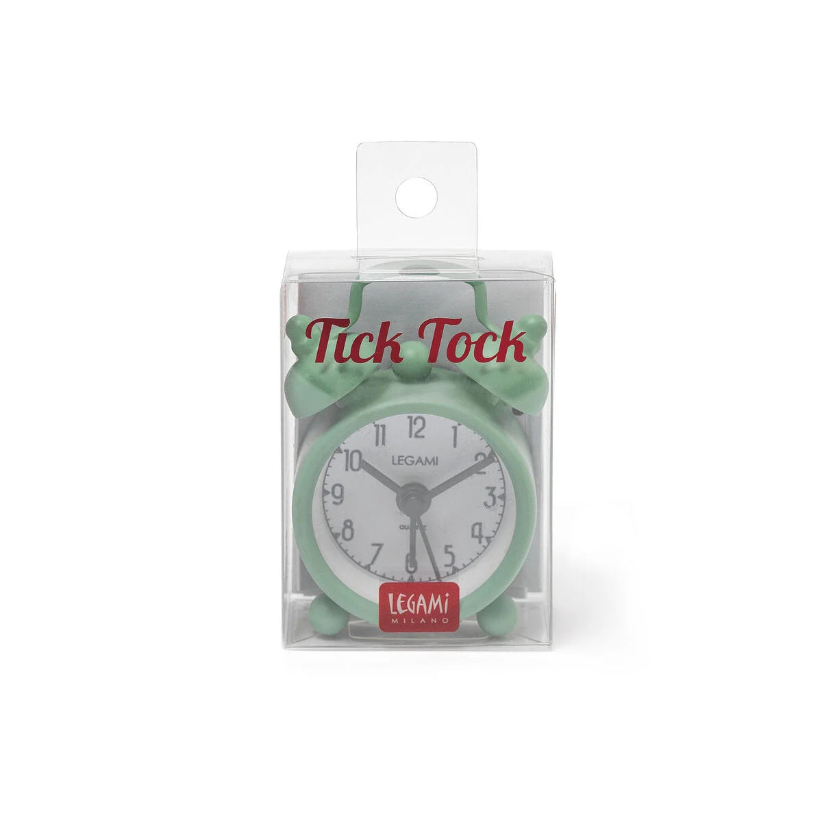 Fab Gifts | Legami Mini Tick Tock Alarm Clock - Vintage Green by Weirs of Baggot Street