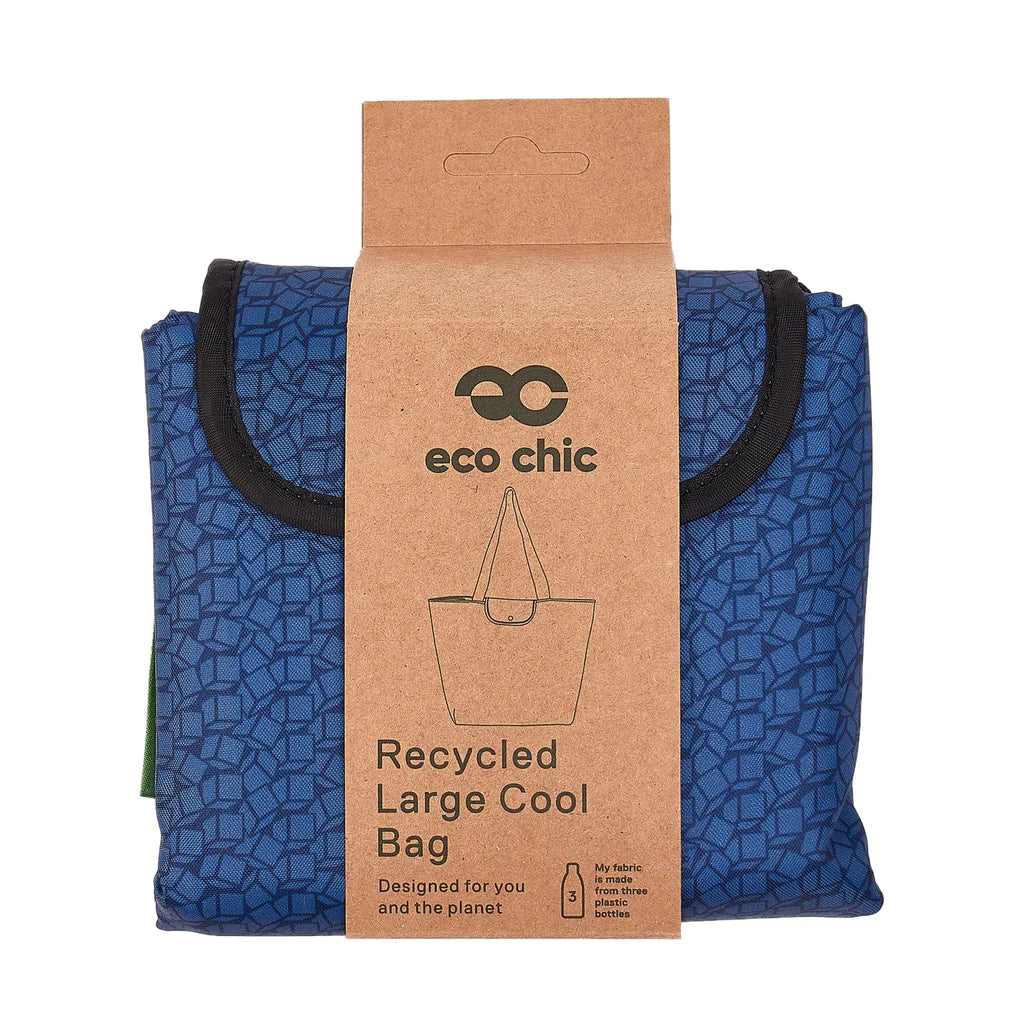 Sustainable Living | Eco Chic Black Disrupted Cubes Insulated Shopping Bag by Weirs of Baggot Street