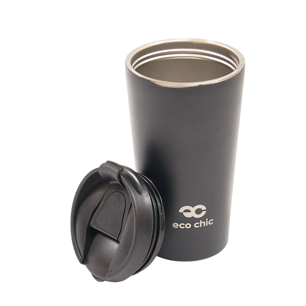 Sustainable Living | Eco Chic Black Thermal Coffee Cup by Weirs of Baggot Street