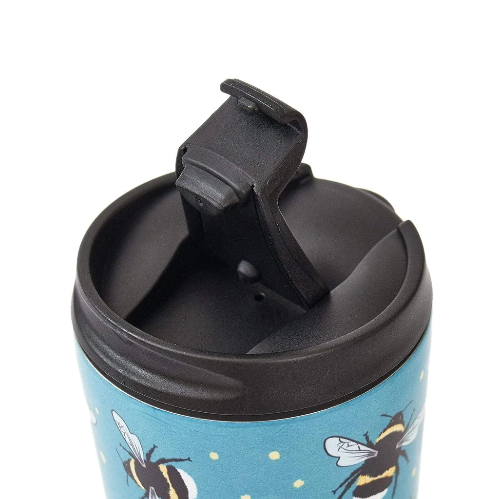 Sustainable Living | Eco Chic Blue Bumble Bee Thermal Coffee Cup by Weirs of Baggot Street