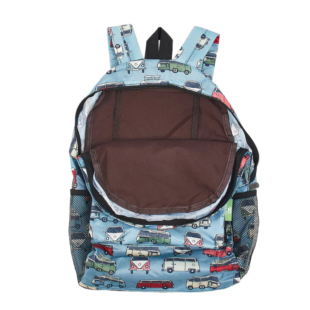 Sustainable Living | Eco Chic Blue Campervan Backpack by Weirs of Baggot Street